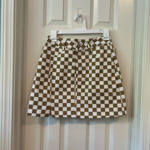 NWT Checkered Skirt